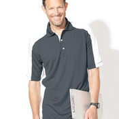 Men's Colorblocked Moisture Free Mesh Polo
