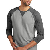 ® Sueded Cotton Blend 3/4 Sleeve Baseball Raglan Tee