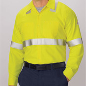 Men's Tall High Visibility Long Sleeve Work Shirt