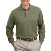 Port Authority® - Long Sleeve Pique Knit Polo. K320