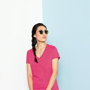 District Made™ - Ladies Perfect Weight V-Neck Tee. DM1170L