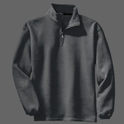 Sueded Finish 1/4 Zip Sweatshirt