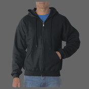DryBlend® Adult Full-Zip Hooded Sweatshirt 12600 LEDD