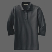 Ladies Silk Touch 3/4 Sleeve Polo