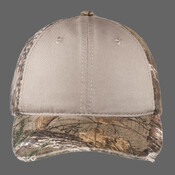 Camo Cap with Contrast Front Panel