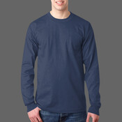 Adult Long-Sleeve Tee with Pocket
