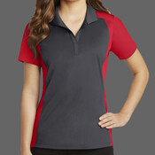 LST652SVJH Ladies Colorblock Micropique Sport Wick ® Polo