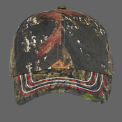 Americana Contrast Stitch Camouflage Cap