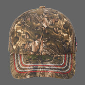 Americana Contrast Stitch Camouflage Cap