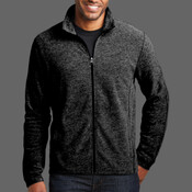 Heather Microfleece Full Zip Jacket