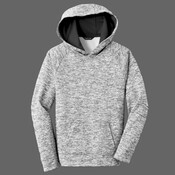 Youth PosiCharge ® Electric Heather Fleece Hooded Pullover