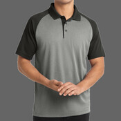 PosiCharge ® RacerMesh ® Raglan Heather Block Polo
