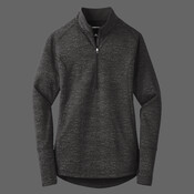 Ladies Sport Wick ® Stretch Reflective Heather 1/2 Zip Pullover