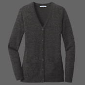 Ladies Marled Cardigan Sweater