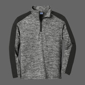 Youth PosiCharge ® Electric Heather Colorblock 1/4 Zip Pullover