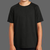 Youth PosiCharge ® Tri Blend Wicking Raglan Tee