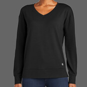 Ladies Luuma Flex Long Sleeve V Neck
