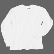 Heavyweight 100% Cotton Long Sleeve T Shirt with Pocket