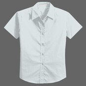 Ladies Short Sleeve Easy Care, Soil Resistant Shirt