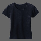 Port Authority® - Ladies Fine-Gauge Short Sleeve Scoop Neck Sweater. LSW282