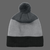Cozy Striped Pom Beanie