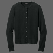 Women's Easy Care Crewneck Cardigan Sweater