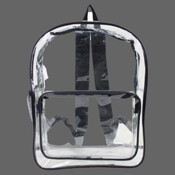Large 17" Heavy Duty Clear Backpack