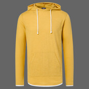Unisex Miles Slub Hooded Long Sleeve T-Shirt