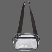 Clear Stadium 2-Pocket Fanny Pack/Crossbody Bag