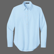 Women's Long Sleeve Modern Oxford Shirt