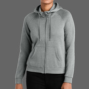 Women's Organic CVC Fleece Full Zip Hoodie