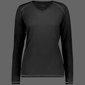 Ladies Super Soft-Spun Poly Long Sleeve Tee