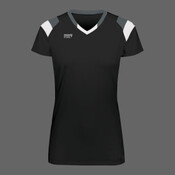 Girls TruHit Tri-Color Short Sleeve Jersey