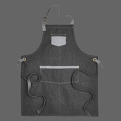 Domain Contrast Denim Bib Apron