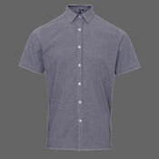 Men's Microcheck Gingham Cotton Shirt