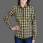Women's Mulligan Check Cotton Dress Shirt