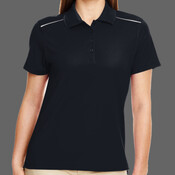 Women's Radiant Performance Piqué Polo with Reflective Piping