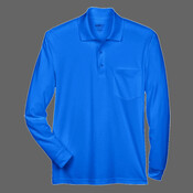 Men's Pinnacle Performance Long Sleeve Piqué Polo with Pocket