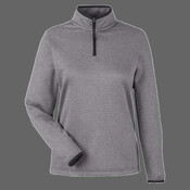 Women's Venture Heathered Stripe Quarter-Zip Pullover