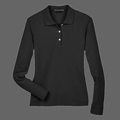 Women's Pima Piqué Long Sleeve Polo