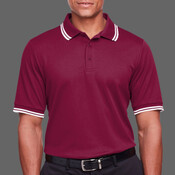 Men's CrownLux Performance® Plaited Tipped Polo