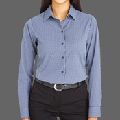 Women's CrownLux Performance® Tonal Mini Check Woven Dress Shirt