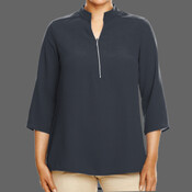 Women's Perfect Fit™  Three-Quarter Sleeve Crepe Tunic