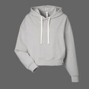 Women's Vintage Oversized Cropped Hooded Sweatshirt