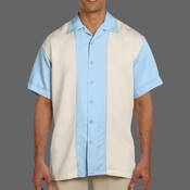 Men's Two-Tone Camp Shirt