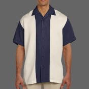 Men's Two-Tone Camp Shirt