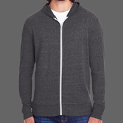 Unisex Triblend Full-Zip Lightweight Hooded Sweatshirt