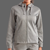Women's Spun Dyed Full-Zip Hooded Sweatshirt