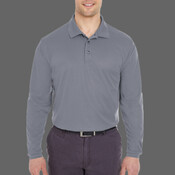 Men's Cool & Dry Long Sleeve Mesh Piqué Polo
