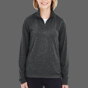 Women's Cool & Dry Heathered Performance Quarter-Zip Pullover